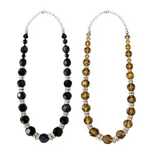 Swarovski Crystals Hand Beaded Necklace